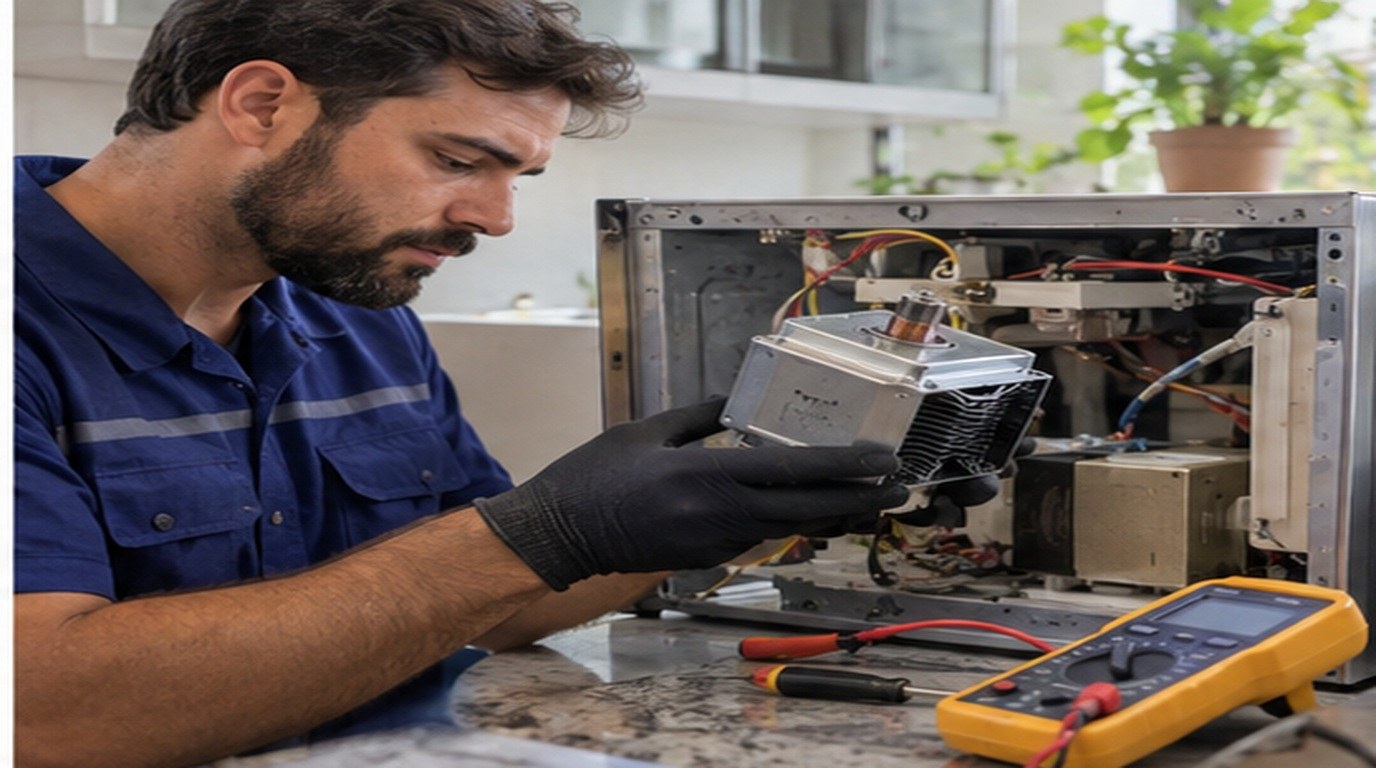 Conserto de micro-ondas em São José dos Campos‑SP: troca do magnetron